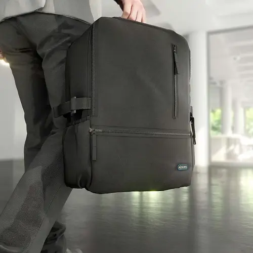 Mochila Deportiva Repelente Al Agua Para Portatil 15.6, Negro - Imagen 6