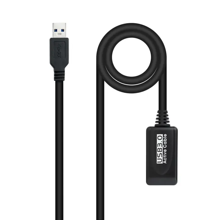 Cable USB 3.0 prolongador con amplificador, tipo A/M-A/H, 5m