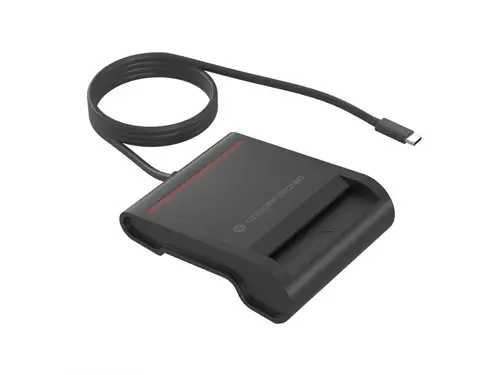 SCR01BC lector de tarjeta inteligente Interior USB USB Tipo C Negro - Imagen 1