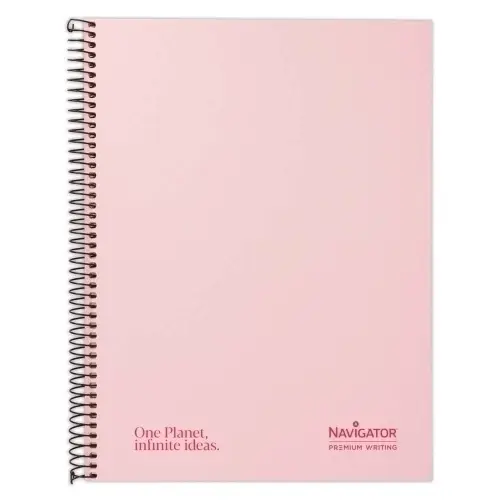 BLOC NAVIGATOR A4 120h HZ PASTEL ROSA - Pack de 5 unidades