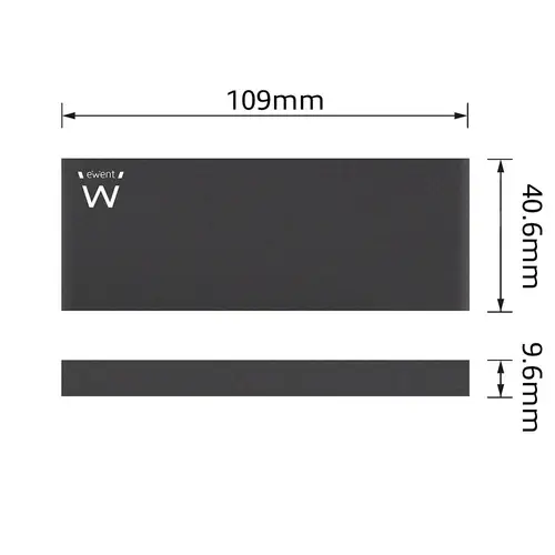 EW7023 caja para disco duro externo Caja externa para unidad de estado sólido (SSD) Negro M.2 - Imagen 5