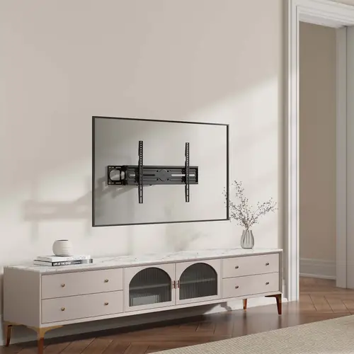 Soporte eco giratorio, inclinable y nivelable para monitor/TV 40kg de 37-80, Negro - Imagen 5