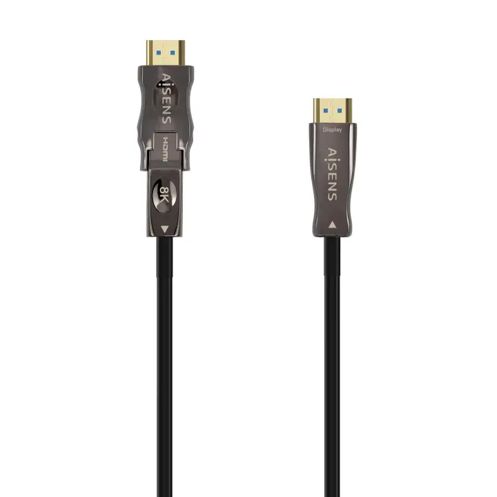 Cable Hdmi V2.1 AOC Desmontable Ultra Alta Velocidad / Hec 8K@60Hz 4K@120Hz 4:4:4 48Gbps, A/M-D/A/M, Negro, 20M