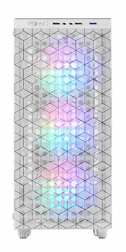 MC-MAG, Caja Gaming ATX, Ventana Lateral Completa Cristal Templado, Doble Rejilla Magnética Antipolvo Frontal + Superior, 3x Ventiladores FRGB 120mm, Refrigeración Líquida 360mm, Blanco - Imagen 1