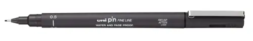 ROTUL.UNI PIN MANGA 0,5 mm GRIS OSCURO - Pack de 12 unidades