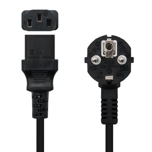 10.22.0110 cable de transmisión Negro 10 m C13 acoplador CEE7/7 - Imagen 2