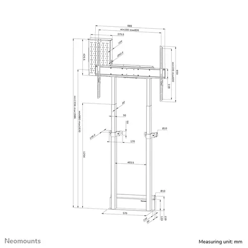 WL55-875WH1Soporte de suelo para TV 55-100" - pared - motorizado - TÜV - Imagen 20