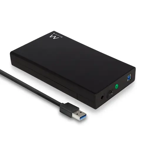 EW7056 caja para disco duro externo Caja de disco duro (HDD) Negro 3.5" - Imagen 1