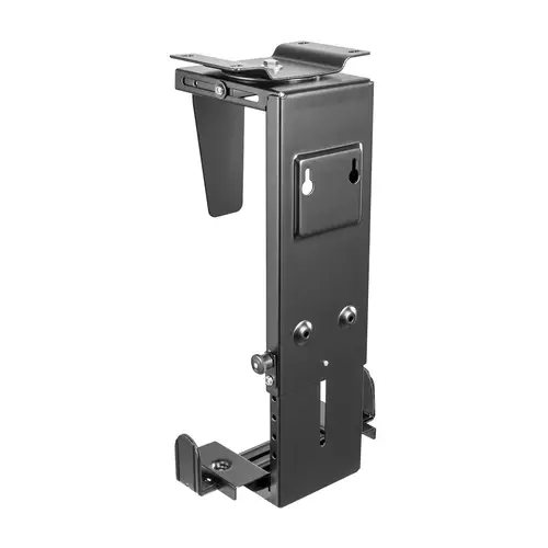 Soporte Giratorio Antirrobo y Altura Personalizable para CPU para Montaje por Debajo de Escritorio o a La Pared - Imagen 2