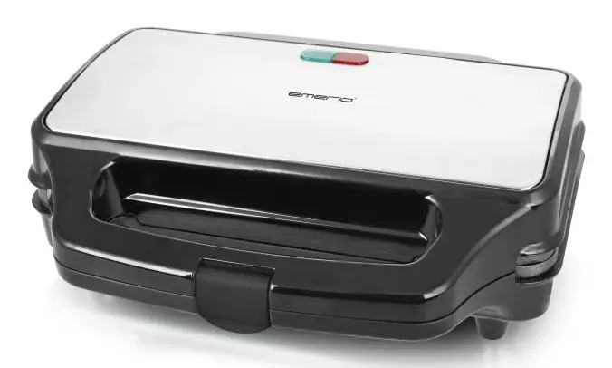 ST-109562.17 sandwichera 900 W Negro, Plata
