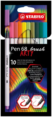 Pen 68 brush ARTY rotulador Colores surtidos 10 pieza(s) - Imagen 1