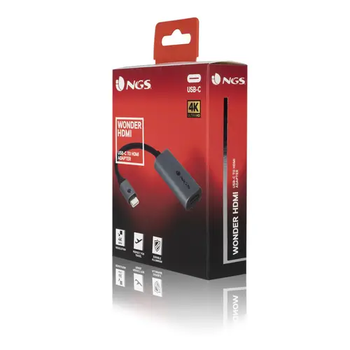 WONDERHDMI Adaptador gráfico USB Negro, Gris - Imagen 9