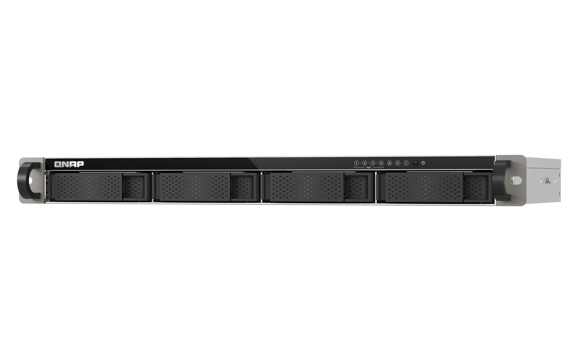 TS-432XeU NAS Bastidor (1U) 4 GB DDR4 0 TB QNAP QTS Negro, Gris