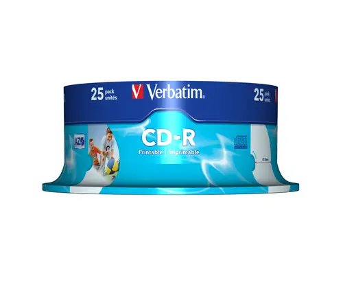 CD-R AZO Wide Inkjet Printable 700 MB 25 pieza(s) - Imagen 2
