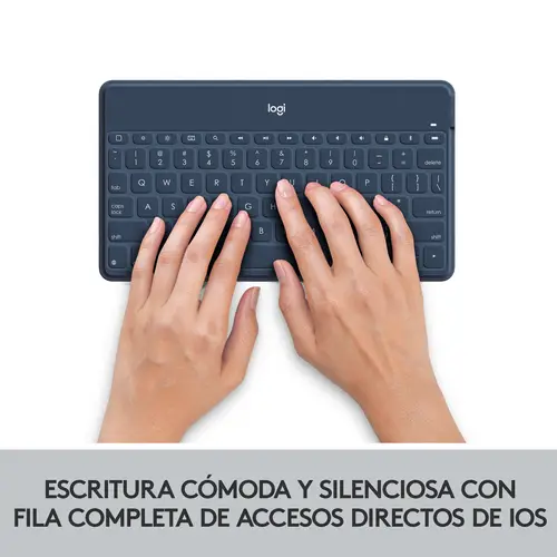 920-010044 teclado para móvil QWERTY Español Bluetooth Azul, Naranja - Imagen 11