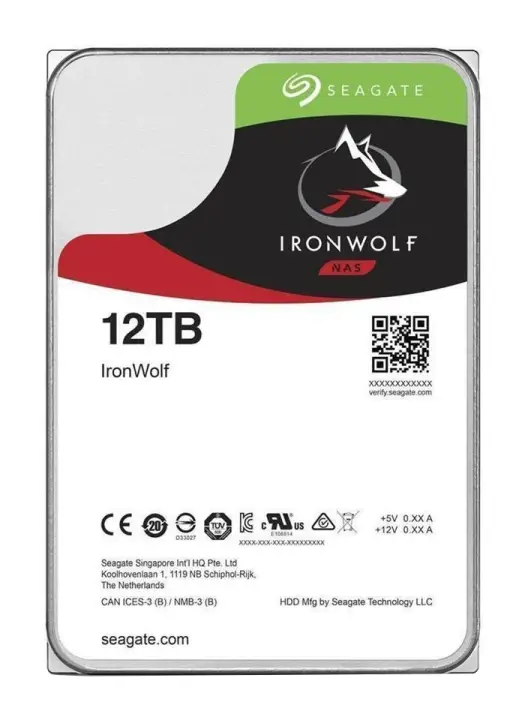 NAS HDD IronWolf disco duro interno 12 TB 7200 RPM 256 MB 3.5" Se..