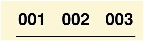 TALONARIO RIFAS DEL 1 AL 1000 (3 NUM.) - Pack de 20 unidades