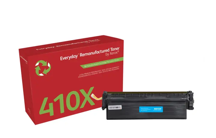 Remanufacturado Everyday Tóner Everyday Cian remanufacturado de Xerox es compatible con HP 410X (CF411X), Capacidad alta