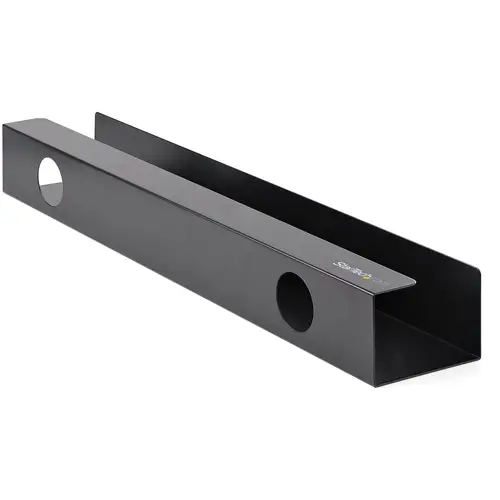 Bandeja para Gestión de Cableado para Debajo del Escritorio - Organizador de Cableado Tipo Bandeja para Escritorio de Pie - Estante para Cables o Regleta de Alimentación - 59cm x 11cm - Imagen 3