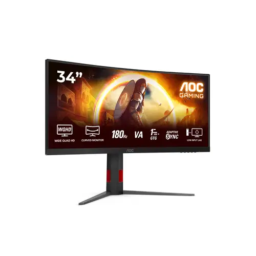 G4 CU34G4 pantalla para PC 86,4 cm (34") 3440 x 1440 Pixeles Wide Quad HD LED Negro, Rojo - Imagen 15