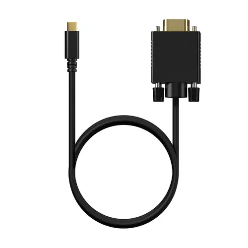 Cable Conversor USB-C a VGA, USB-C/M-HDB15/M, Negro, 0.8M - Imagen 3