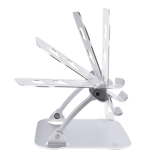 Soporte Ergonómico de Ordenador para Sobremesa - Base Soporte Ergonómico para Portátil de Altura Ajustable - Aluminio - Portátil - 10kg - Plegable - Elevador Riser - Imagen 6