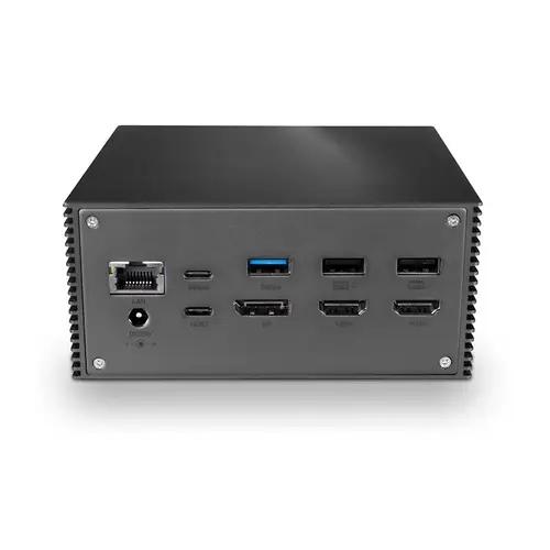 43378 base para portátil y replicador de puertos Alámbrico USB 3.2 Gen 2 (3.1 Gen 2) Type-C Gris - Imagen 4