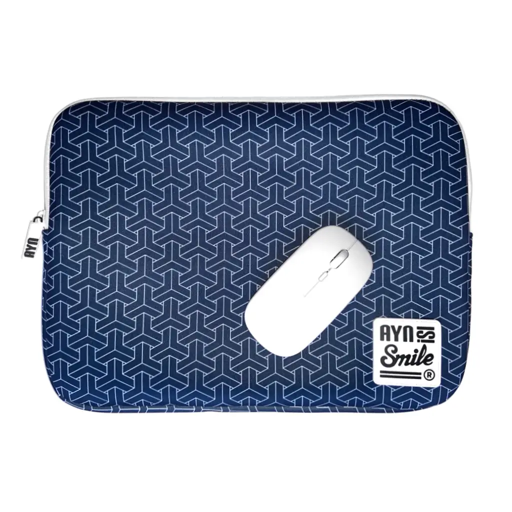 Laptop sleeve Kimono 13-14" Kumikkou+Mouse