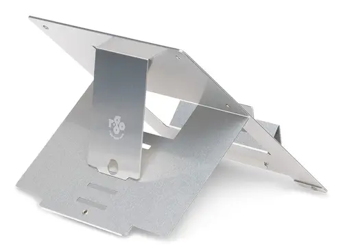 Soporte para portátil R-Go Riser Flexible, elevador plegable ajustable para portátil, ergonómico, aluminio Hylite, plata - Imagen 4