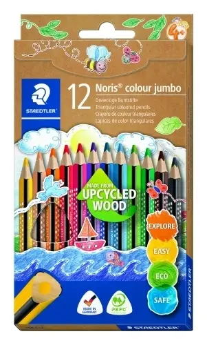 LAPICES COLOR STAEDT.188 NC TR.JUMBO 12