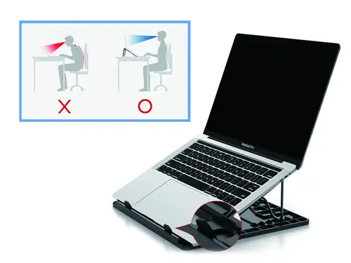 ERGO Laptop Cooling Stand Soporte para ordenador portátil Negro 39,6 cm (15.6") - Imagen 5