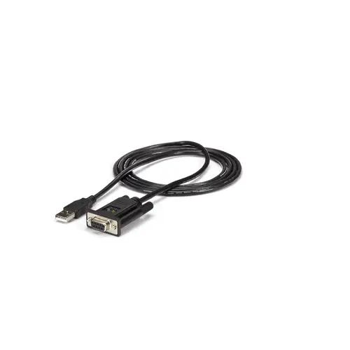 Cable Adaptador de 1 Puerto USB a Módem Nulo Null DB9 RS232 Serie DCE con FTDI - Imagen 1