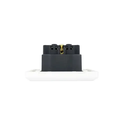Base de enchufe de pared tipo schuko con 2 tomas USB Max. 2.4A, blanca - Imagen 6