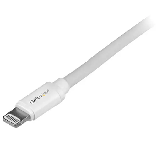 Cable de 2m Lightning de 8 Pin a USB A 2.0 para Apple iPod iPhone 5 iPad - Blanco - Imagen 3