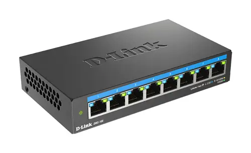 DMS-108 No administrado L2 2.5G Ethernet (100/1000/2500) Negro - Imagen 1