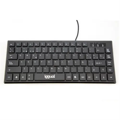 Teclado USB compacto TKL Slim TKL-USB negro - Imagen 1