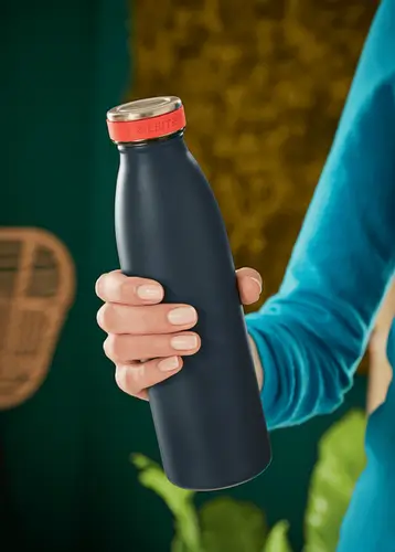 Insulated Uso diario 500 ml Acero inoxidable Negro - Imagen 3