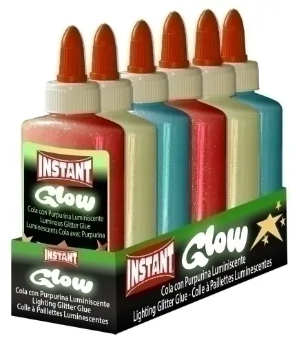 COLA GLITTER INSTANT LUMINISCENTE 147ml - Pack de 6 unidades