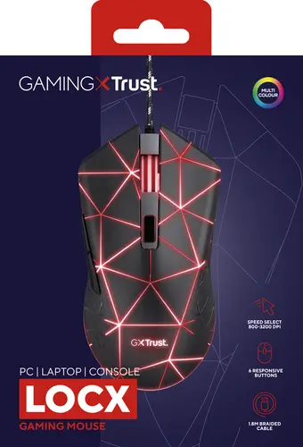 GXT 133 Locx ratón Juego mano derecha USB tipo A Óptico 4000 DPI - Imagen 6