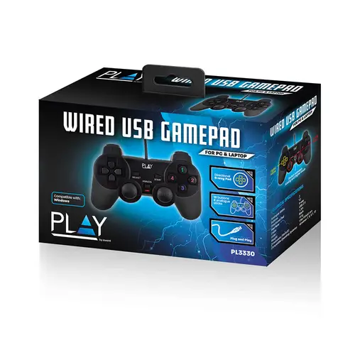 Play Negro USB 2.0 Gamepad Analógico/Digital PC - Imagen 3