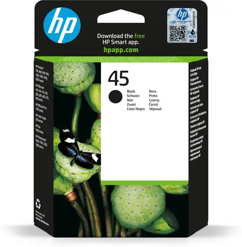 Cartucho de tinta original 45 grande negro - Imagen 1