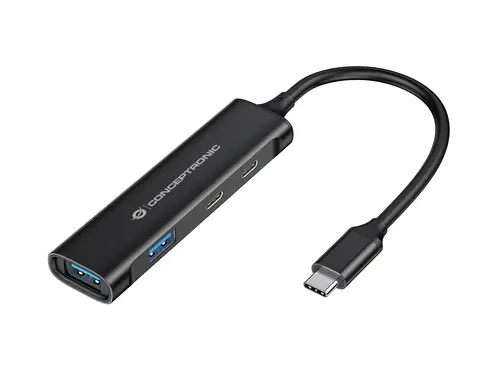 HUBBIES12B hub de interfaz USB 3.2 Gen 1 (3.1 Gen 1) Type-C 5000 Mbit/s Negro - Imagen 1