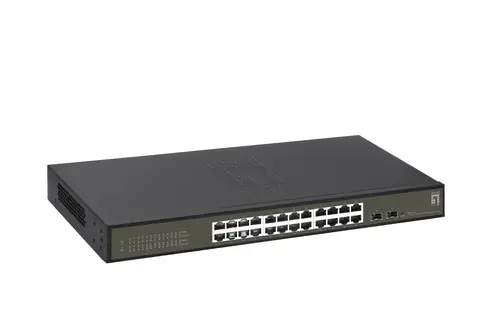 GES-2126 switch Gestionado L2 Gigabit Ethernet (10/100/1000) Negro - Imagen 4
