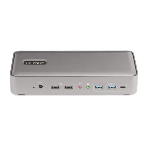 Docking Station KVM USB-C para Portátil - Replicador de Puertos USB Tipo C para 2 Monitores DisplayPort 4K 60Hz - Hub 5x USB - PD 90/45W para 2 Portátiles - Win Mac - Imagen 4
