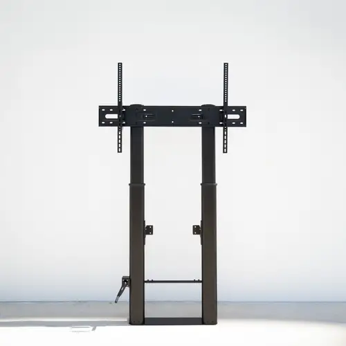 Lottus Soporte de Suelo/Pared Fijo con Regulación de Altura para Pantallas 55"-100", Negro - Imagen 2