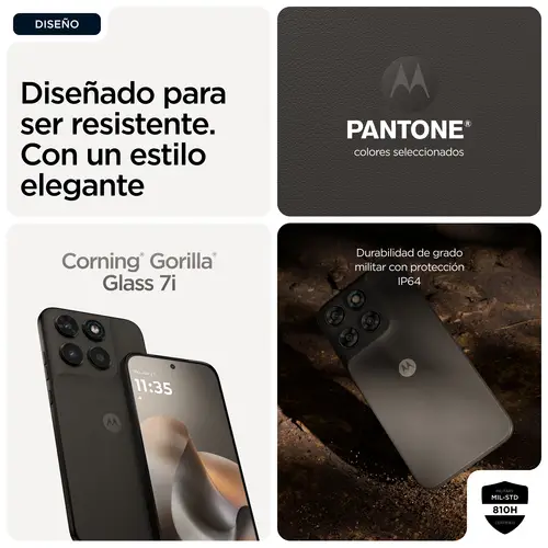 moto g77 17,3 cm (6.8") Ranura híbrida Dual SIM Android 16.0 5G USB Tipo C 8 GB 512 GB 5200 mAh Negro - Imagen 9