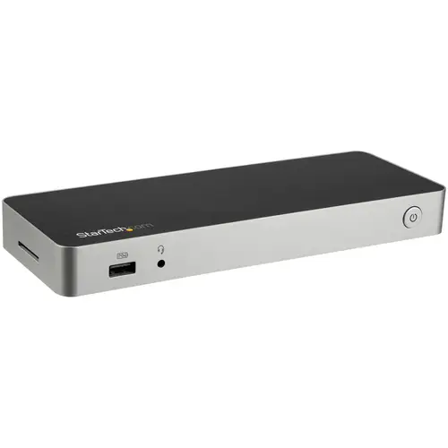 Dock USB C para 2 Monitores 4K 30Hz con HDMI y DisplayPort - Entrega de Potencia 60W - SD - Hub 4x Puertos USB-A 3.0 - Gb Ethernet - Audio - Compatible con Thunderbolt 3 - Imagen 1