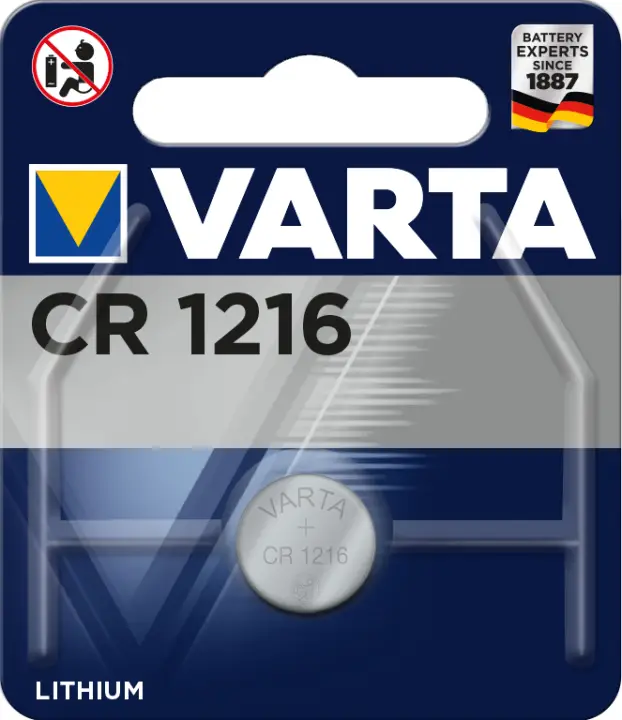 CR1216 Batería de un solo uso Litio