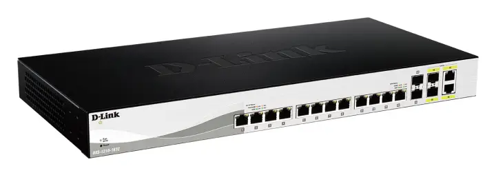 DXS-1210-16TC switch Gestionado L2 10G Ethernet (100/1000/10000) Negro
