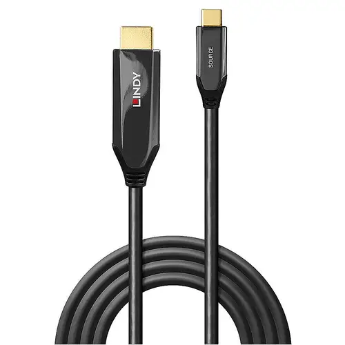 43369 adaptador de cable de vídeo 3 m USB Tipo C HDMI tipo A (Estándar) Negro - Imagen 2